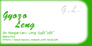 gyozo leng business card